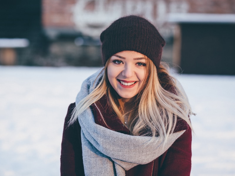 Person with healthy youthful skin